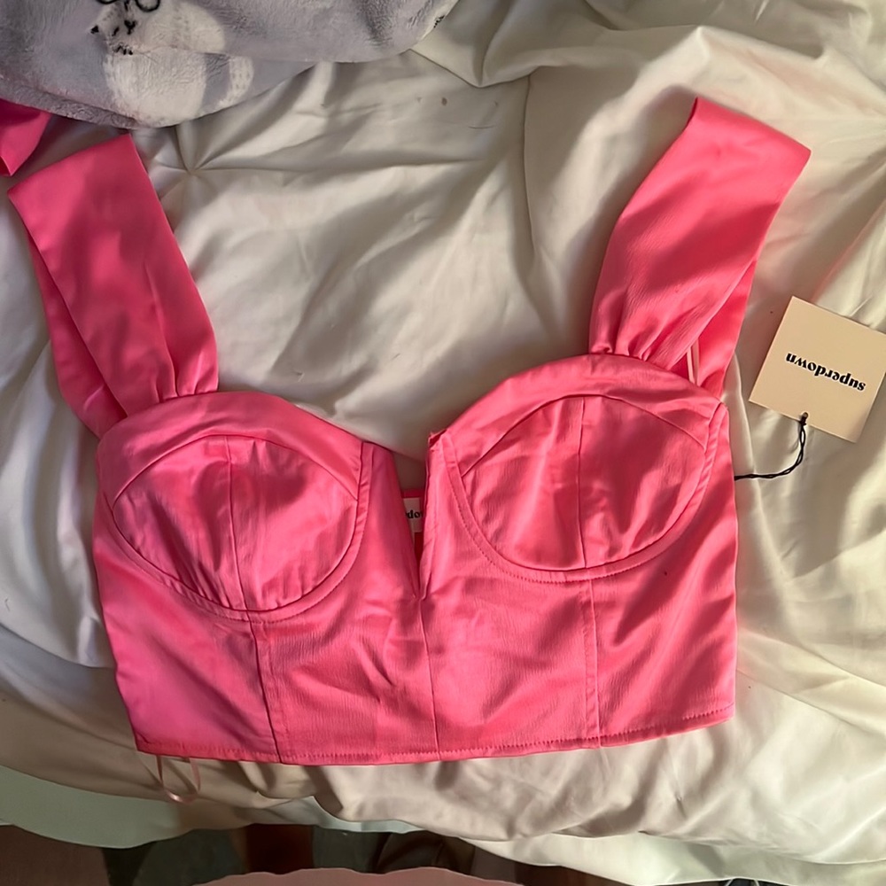 Super down pink top